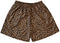 RF-Wear Men's Mesh Animal Print Shorts - Cheetah in Brown