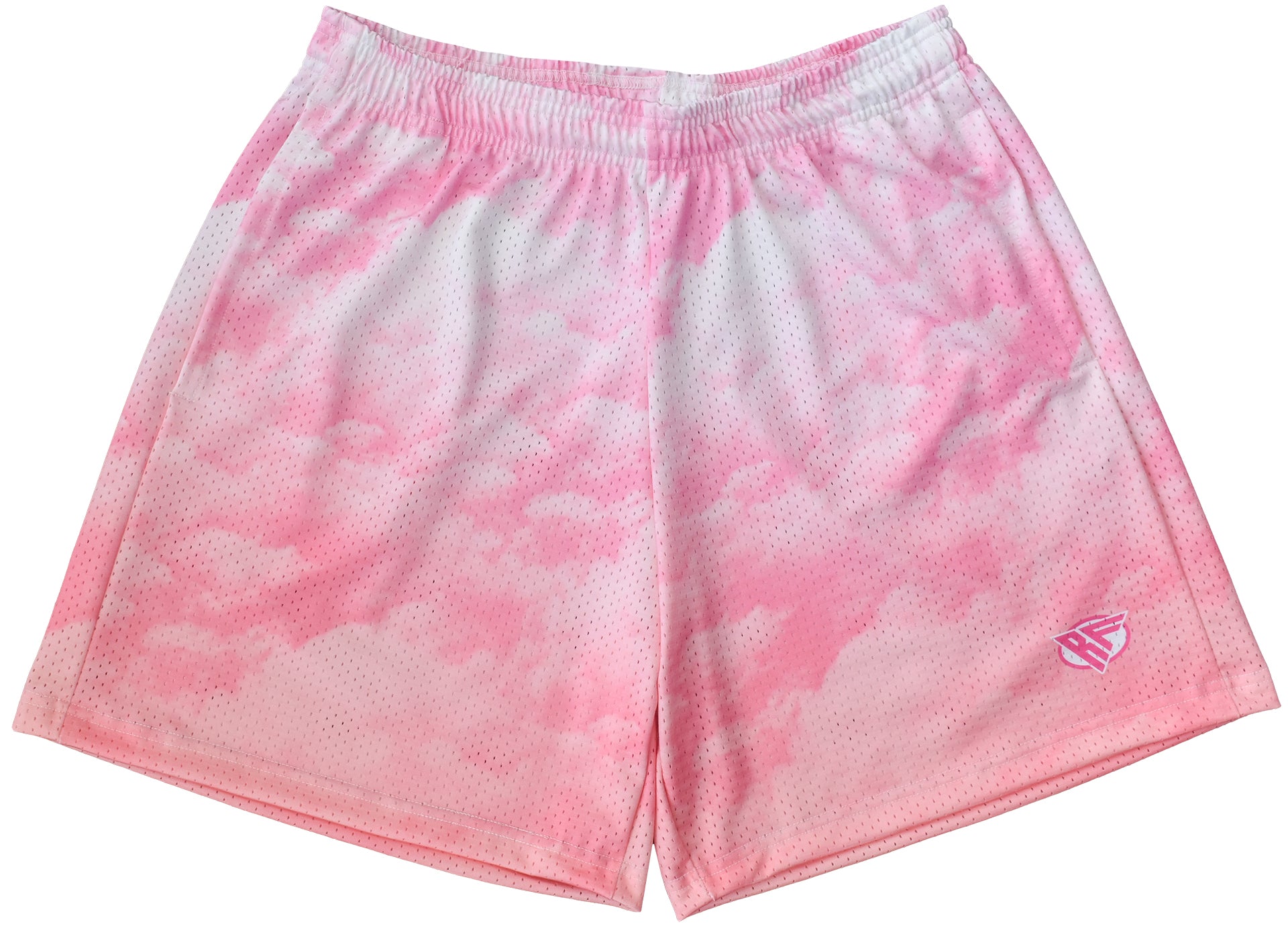 RF-Wear Men's Men's Mesh Cloud Shorts in Pink 