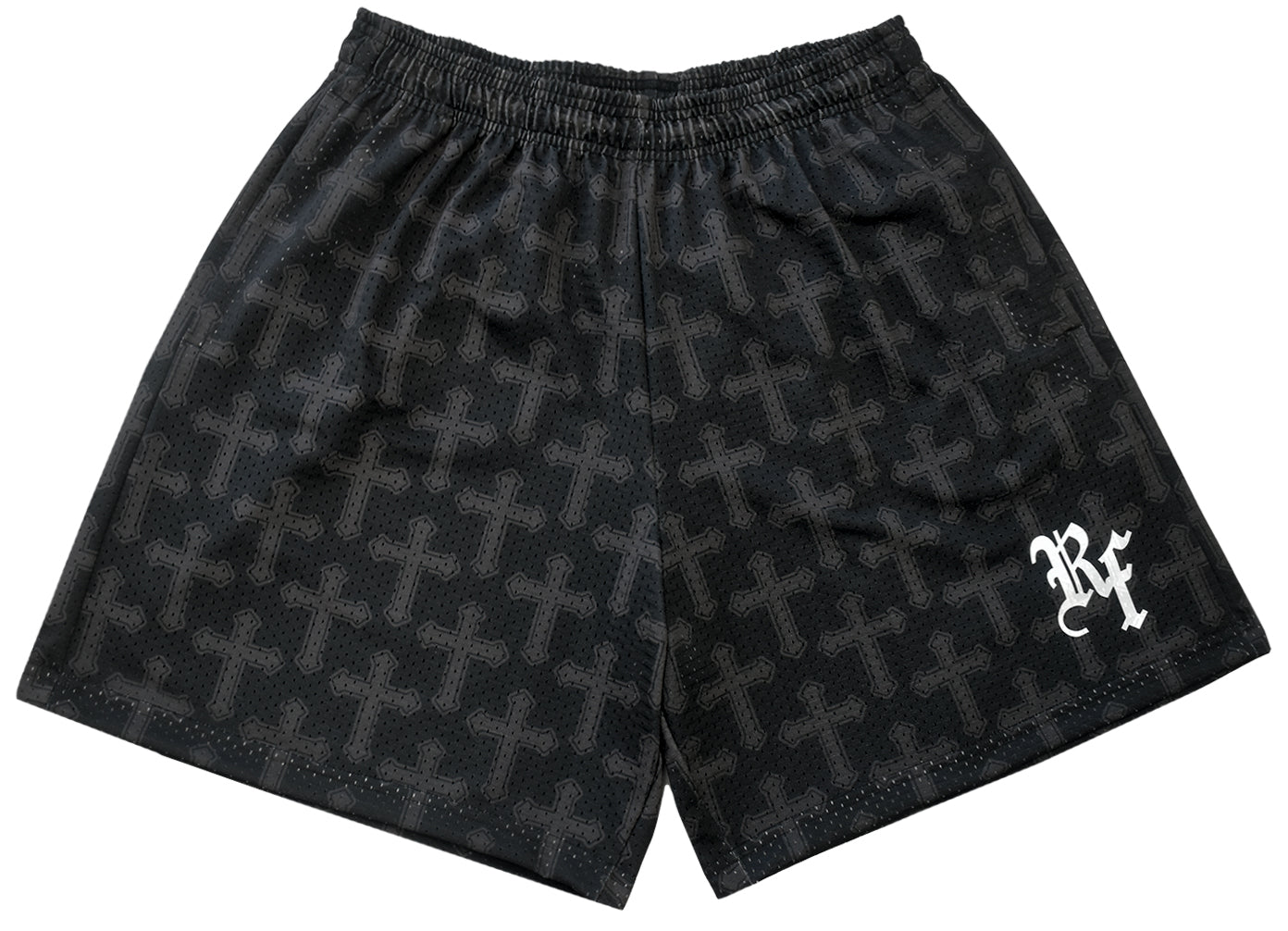RF-Wear Men's Mesh Cross 2.0 Shorts in Black