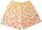 RF-Wear Men's Mesh Flame Shorts in White/Orange 
