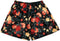 RF-Wear Men's Mesh Floral Shorts in Black/Red/Peach