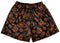 RF-Wear Men's Mesh Paisley Shorts in Black/Orange 