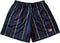 RF-Wear Men's Mesh Pinstripe Shorts in Black/White/Blue/Red 
