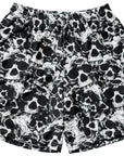 RF-Wear Men's Mesh Skull Shorts in Black/White 
