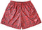 RF-Wear Men's Mesh Snakeskin Shorts in Red