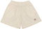 RF-Wear Men's Mesh Solid Color Shorts in Cream