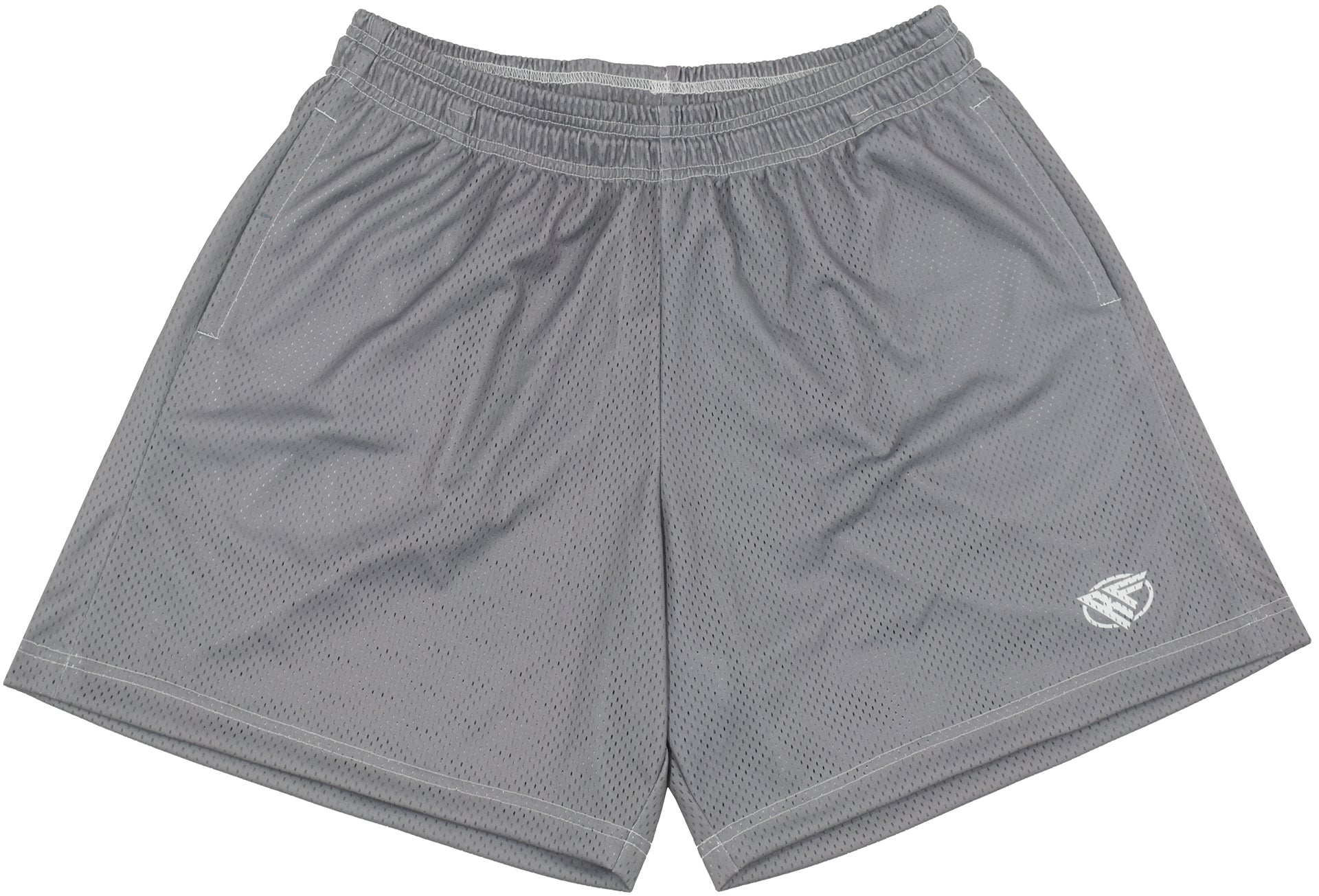 RF-Wear Men's Mesh Solid Color  Shorts in Grey
