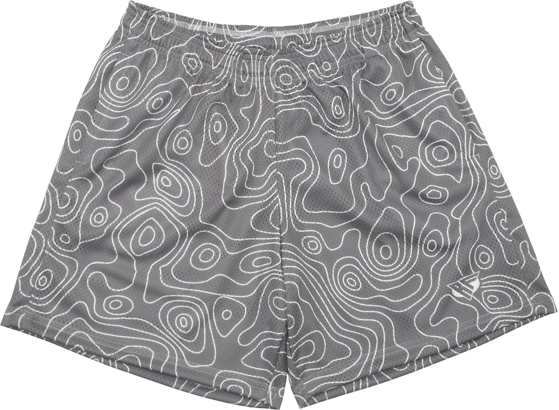RF-Wear Men's Mesh Topography Shorts in Grey