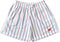 RF Men's Mesh Pinstripe Shorts - White/Blue/Red