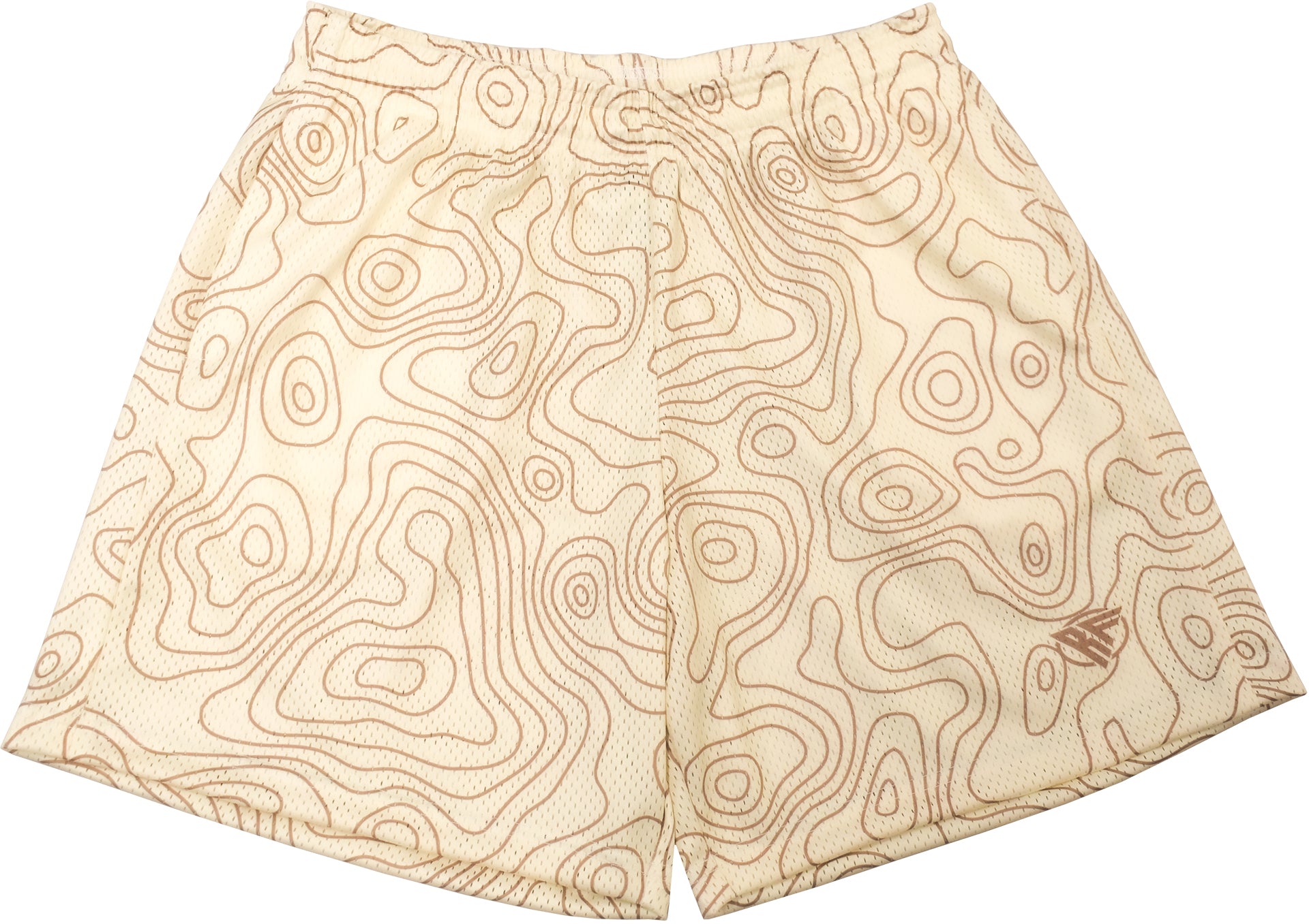 RF Mesh Topography Shorts - Cream/Tan - RFwear