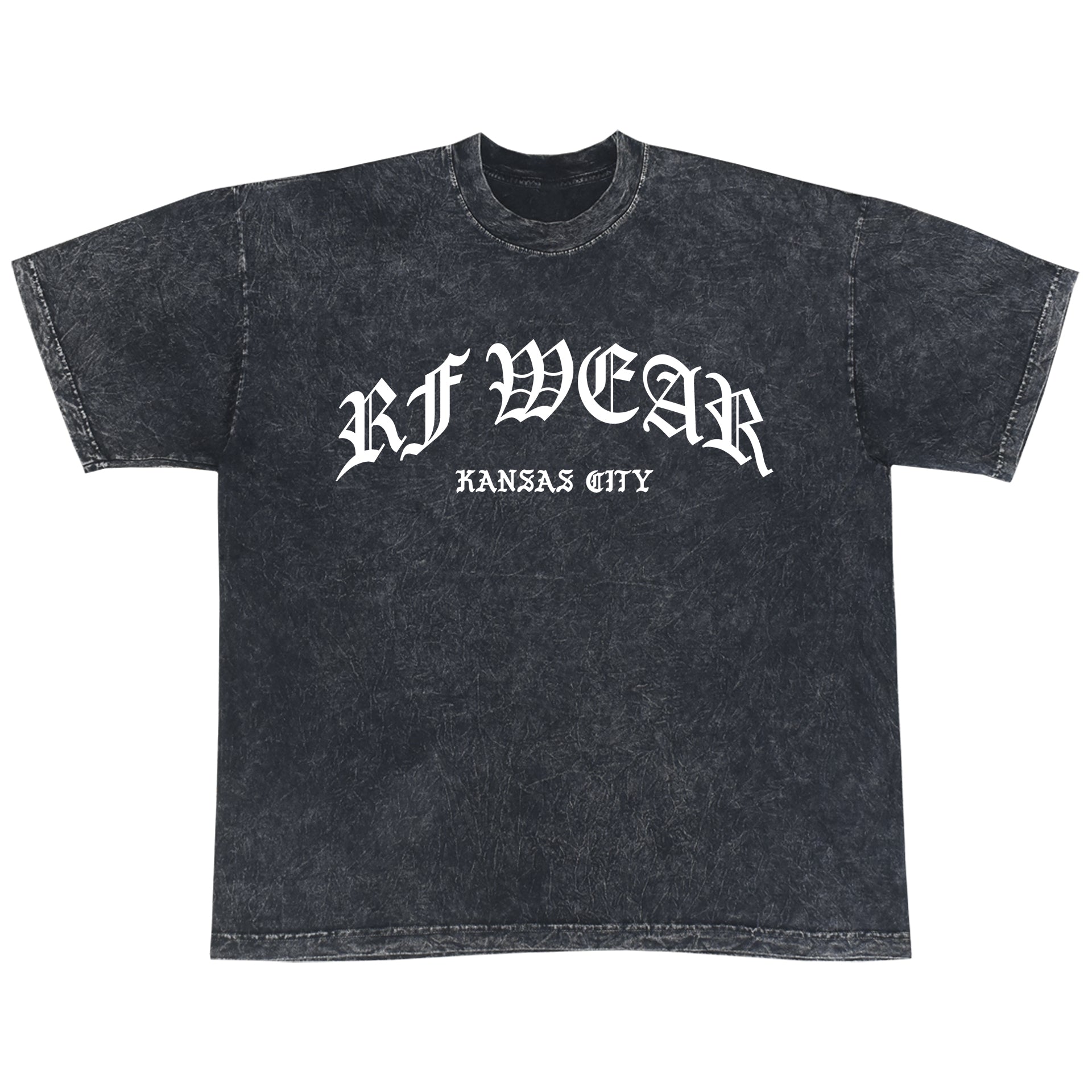 Unisex RF Wear Kansas City Mineral Wash T-Shirt - Carbon Black
