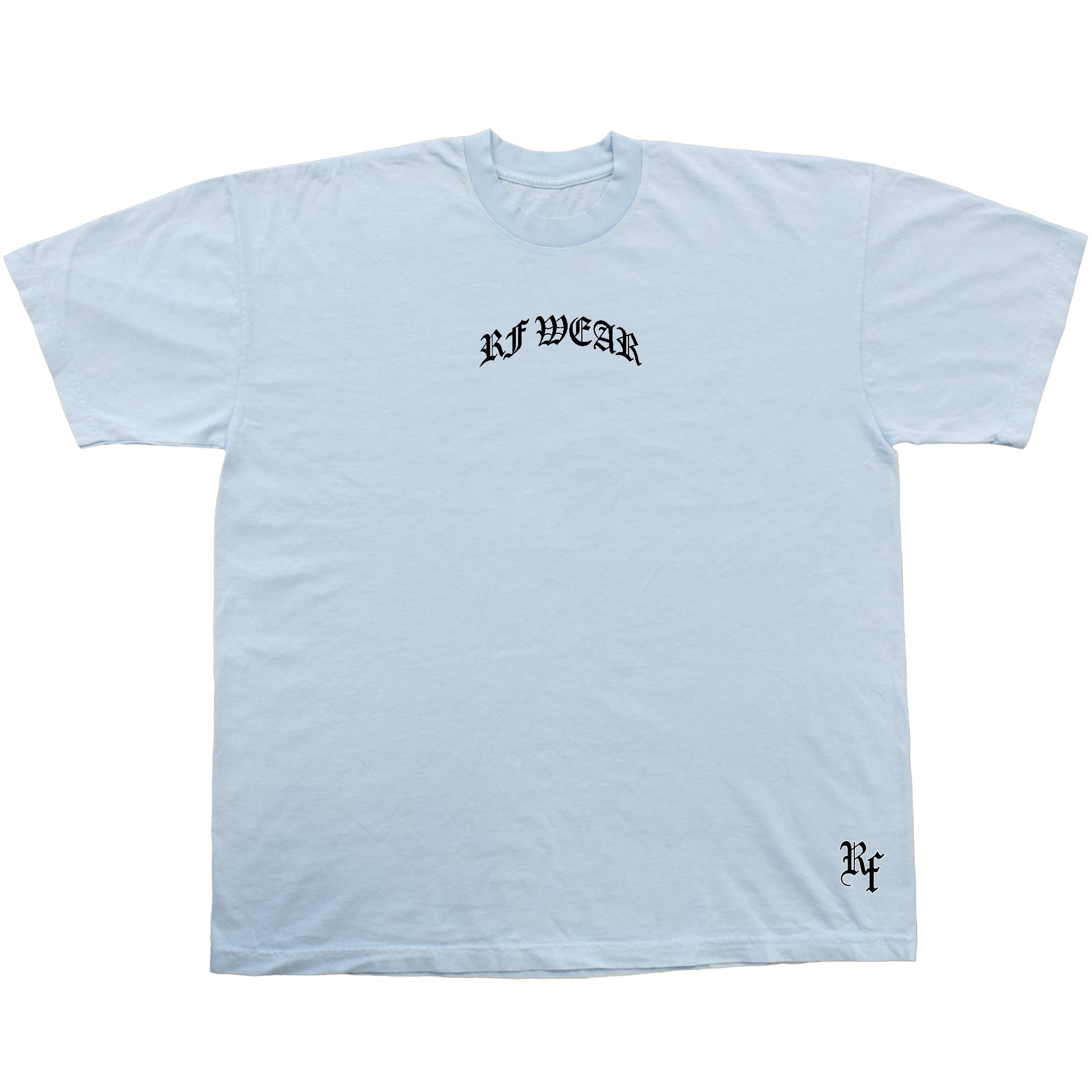 Unisex RF Wear Mini Script T-Shirt - Sky Blue 