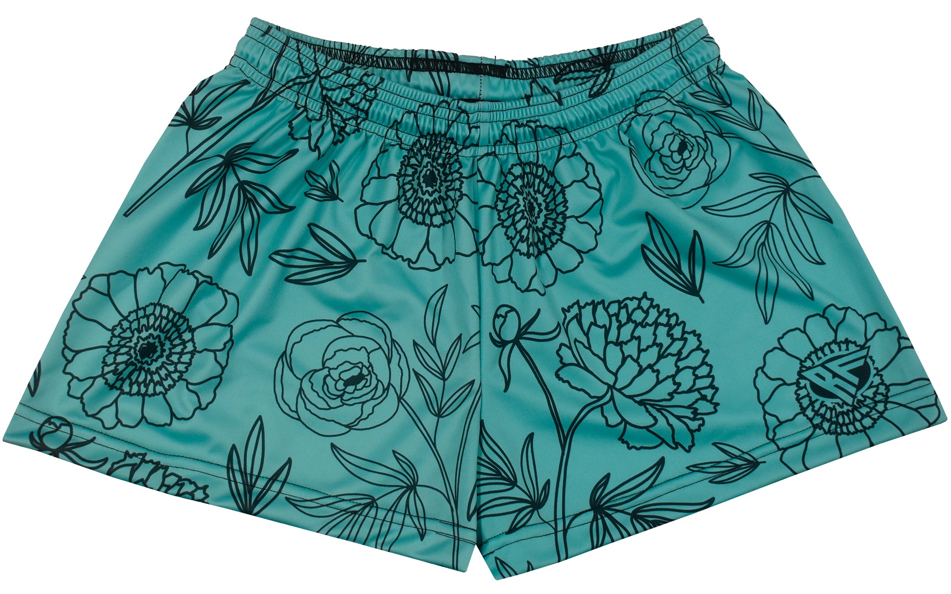 RF Women&#39;s Floral Shorts - Teal - RFwear