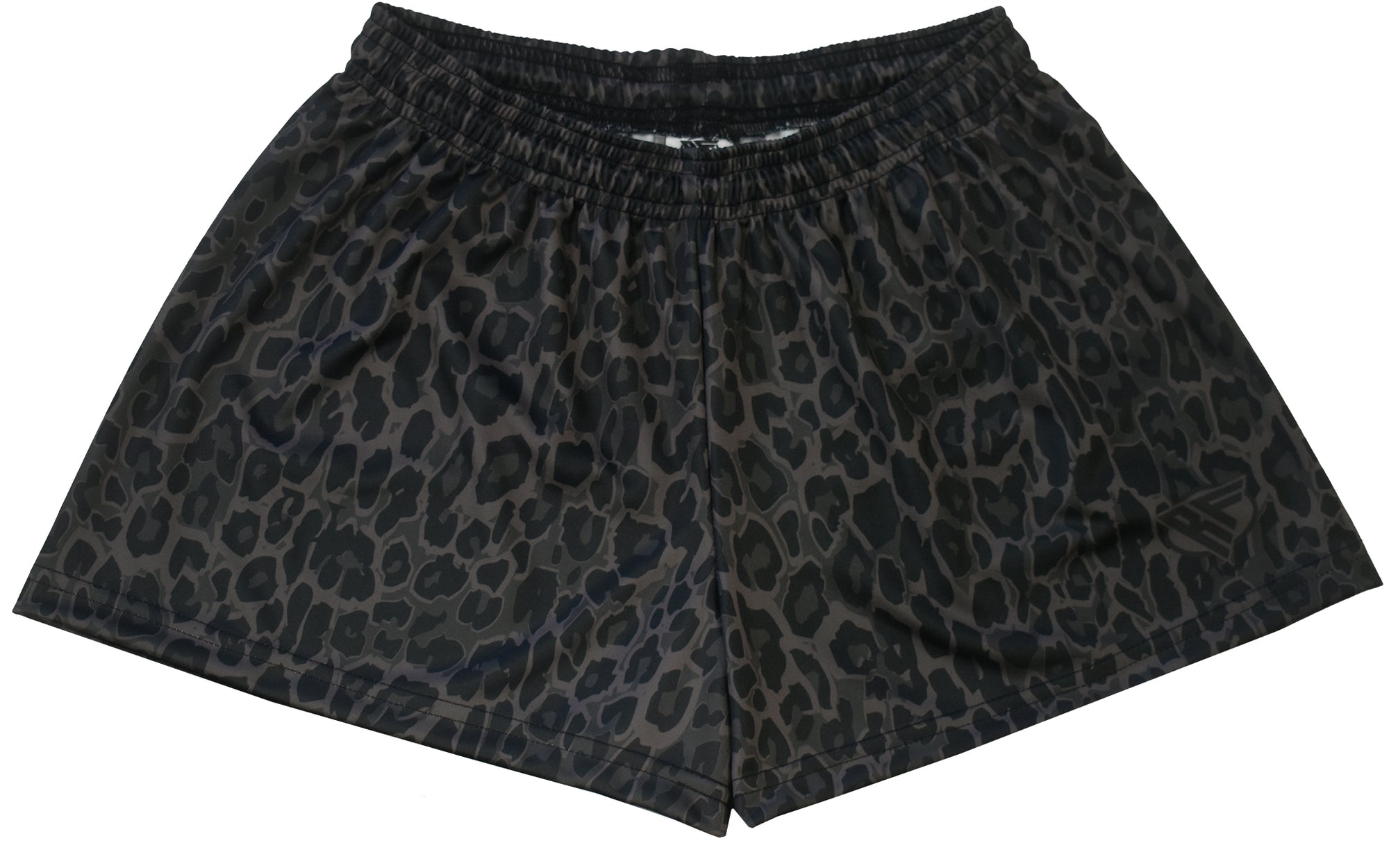 RF Wear Women&#39;s Leopard Shorts - Black/Grey - Made in USA