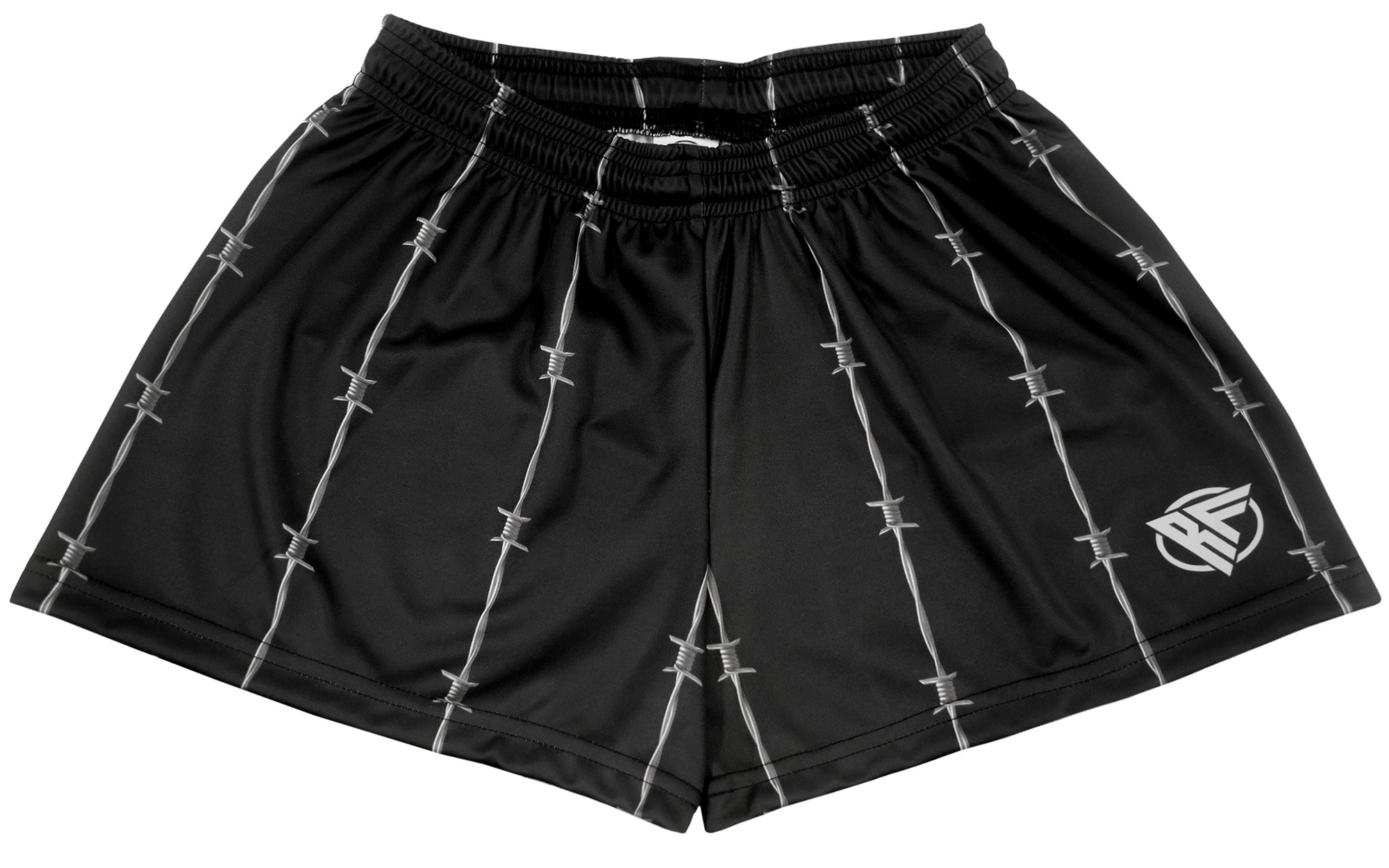 RF Women&#39;s Reflective Barb Wire Shorts - Black/Grey