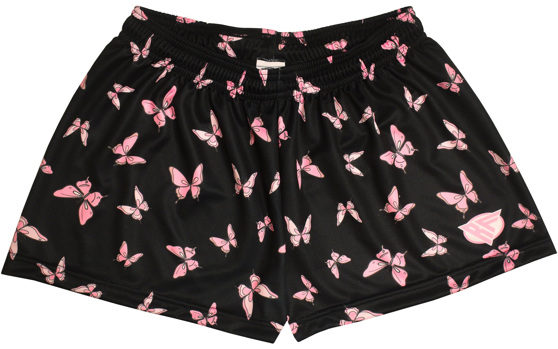 RF-Wear Women's Butterfly Shorts in Black/Pink