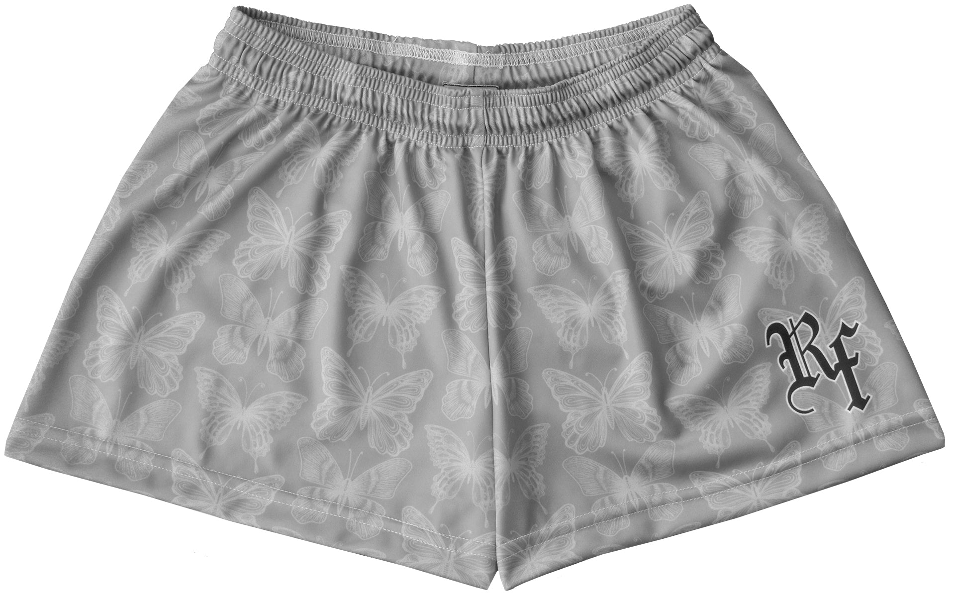 RF-Wear Women's Butterfly Shorts in Grey 