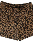 RF-Wear Women's Cheetah Shorts in Brown 