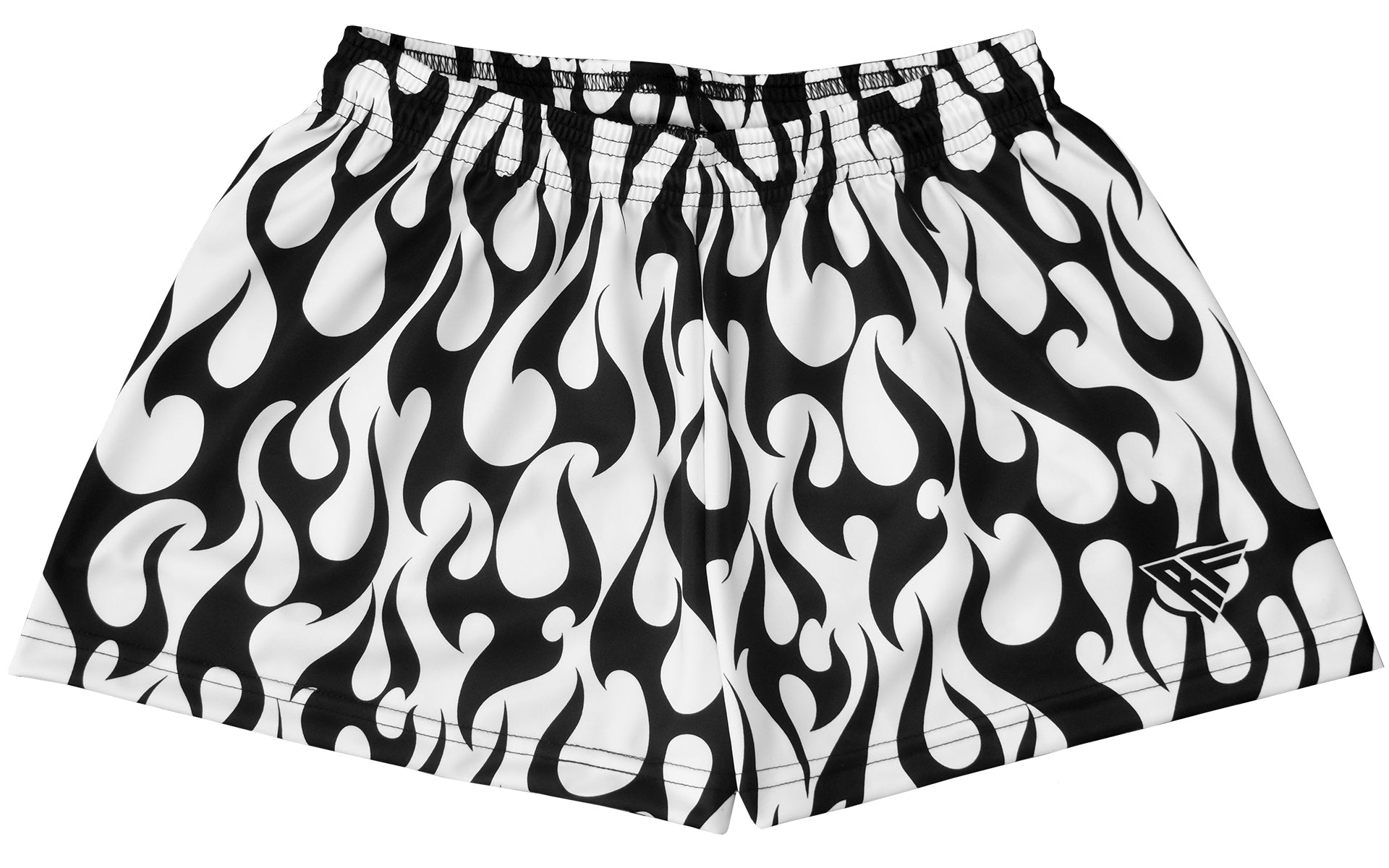 RF-Wear Women's Flame Shorts in Black/White 