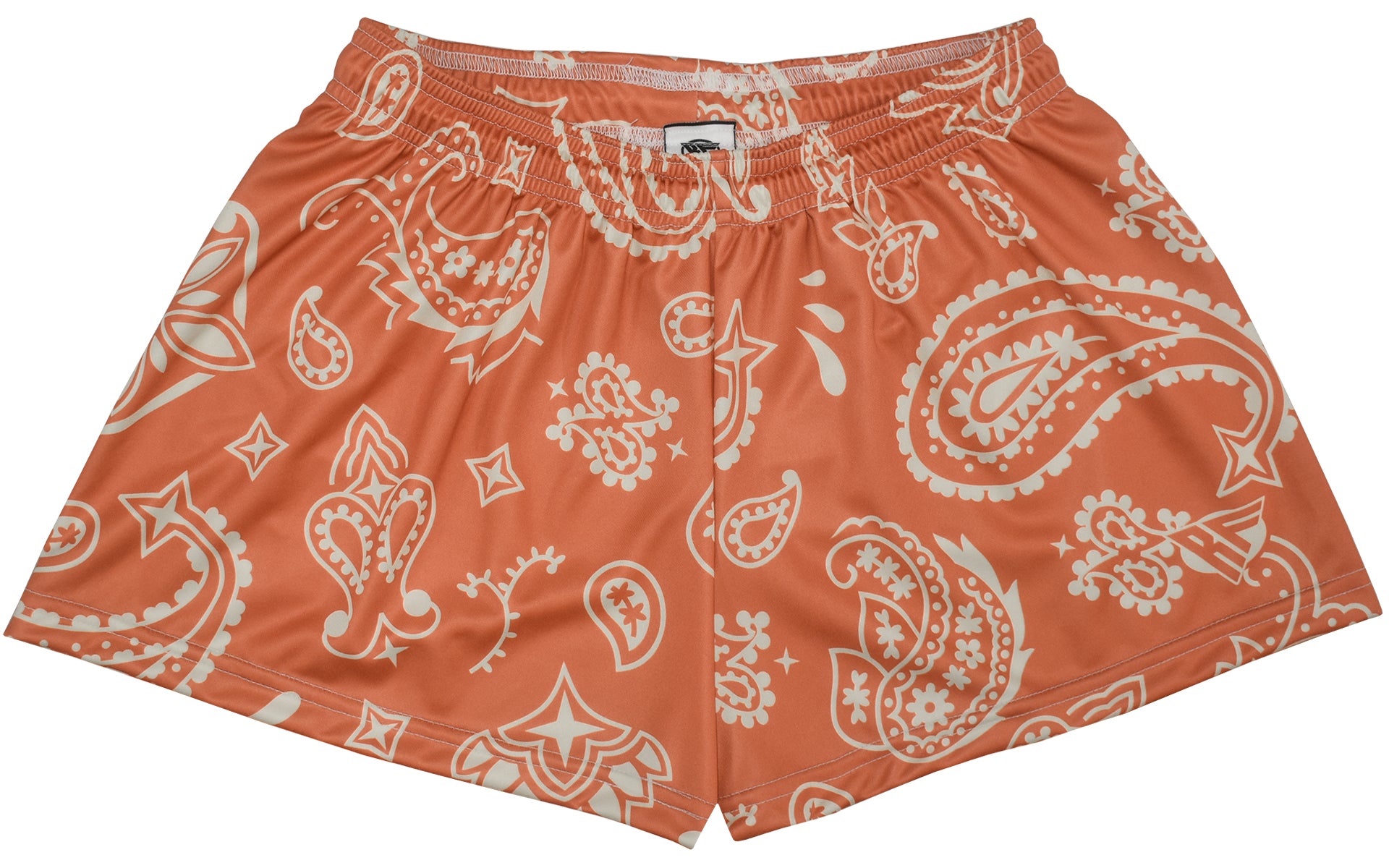 RF-Wear Women's Paisley Shorts - Apricot/Cream