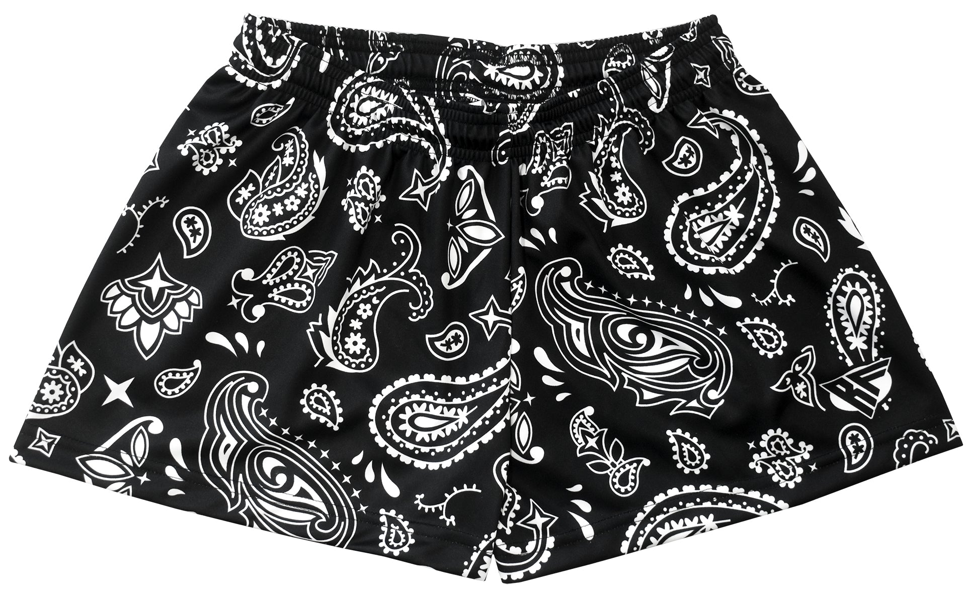 RF-Wear Women's Paisley Shorts - Black/White 