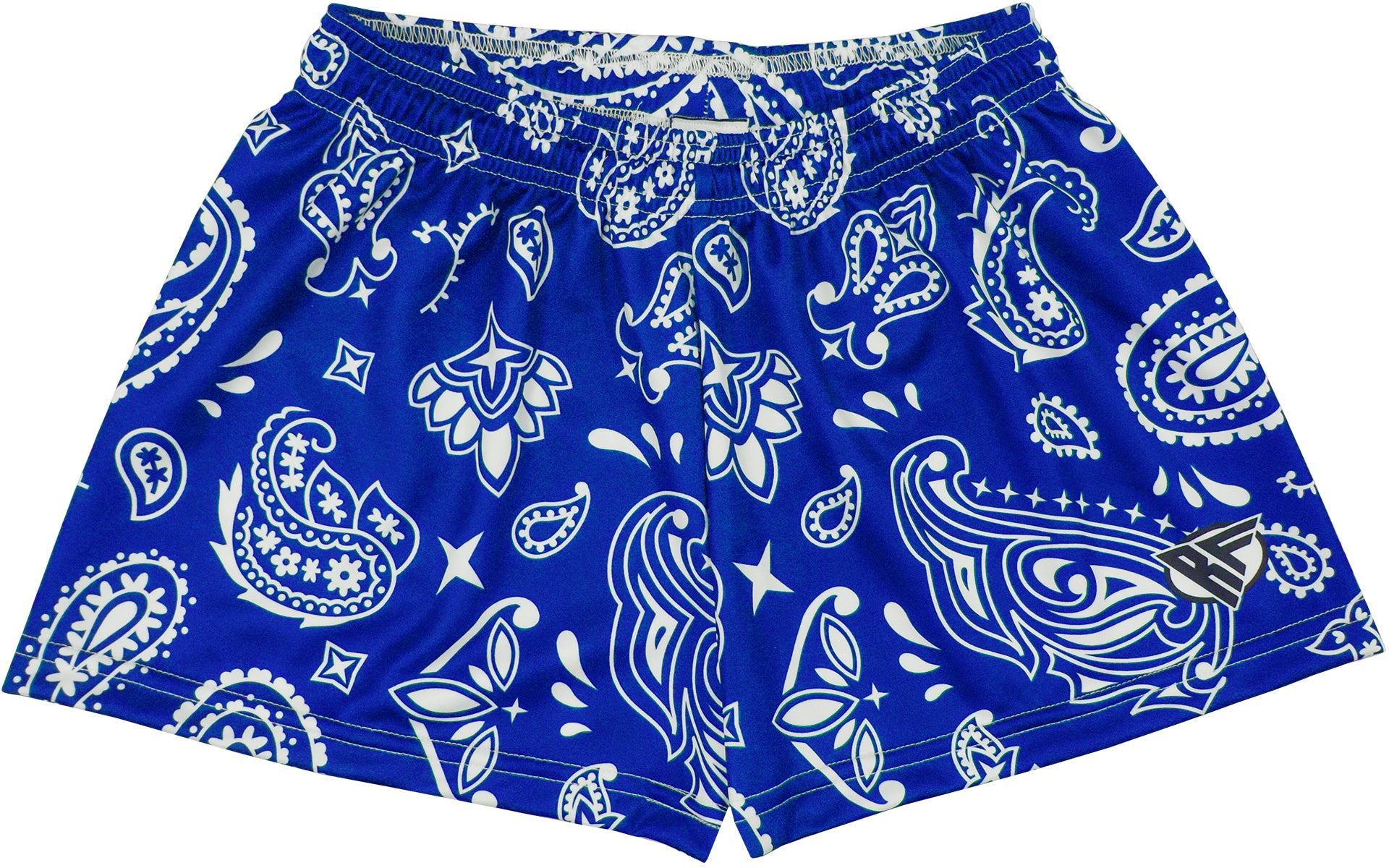 RF-Wear Women's Paisley Shorts - Blue/White 