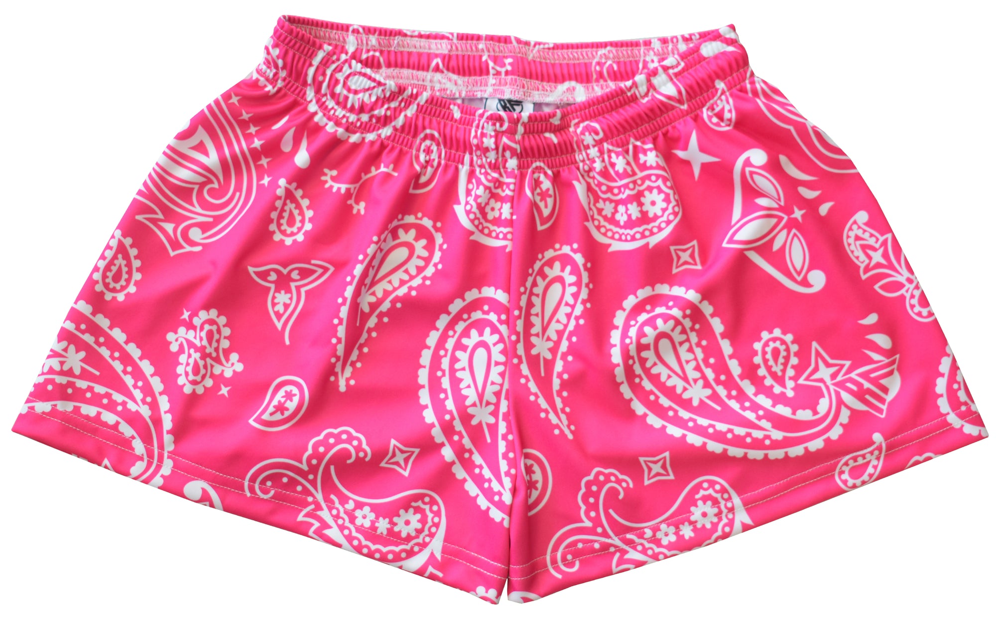 RF-Wear Women's Paisley Shorts - Fuchsia/White 