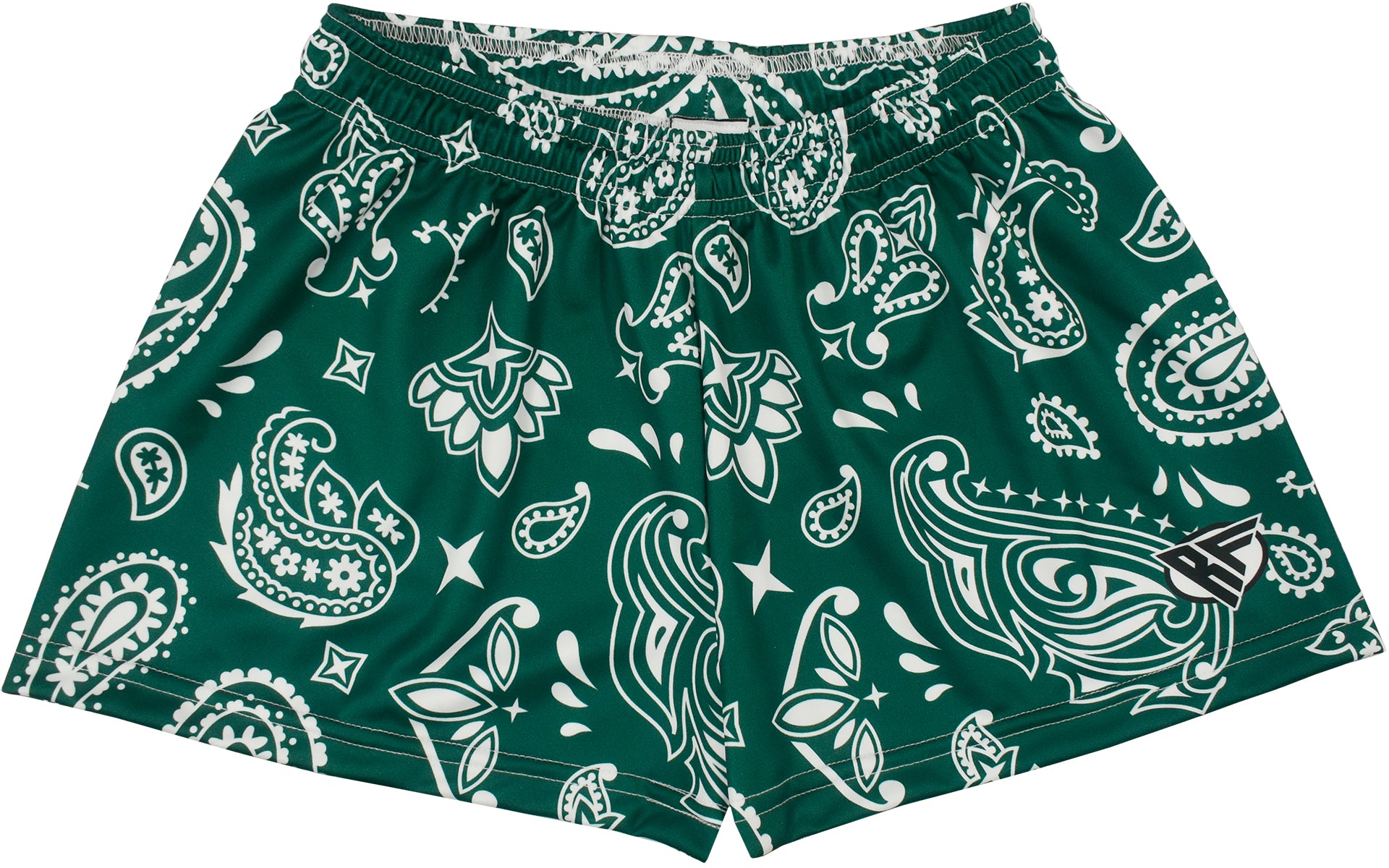 RF-Wear Women's Paisley Shorts - Green/White