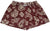 RF-Wear Women's Paisley Shorts - Merlot/Cream