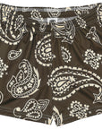 RF-Wear Women's Paisley Shorts - Mocha/Cream