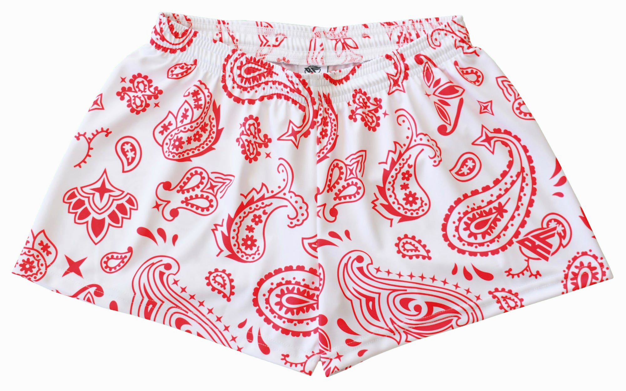 RF-Wear Women's Paisley Shorts - White/Red