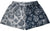 RF-Wear Women's Split Paisley Shorts in Navy/Silver