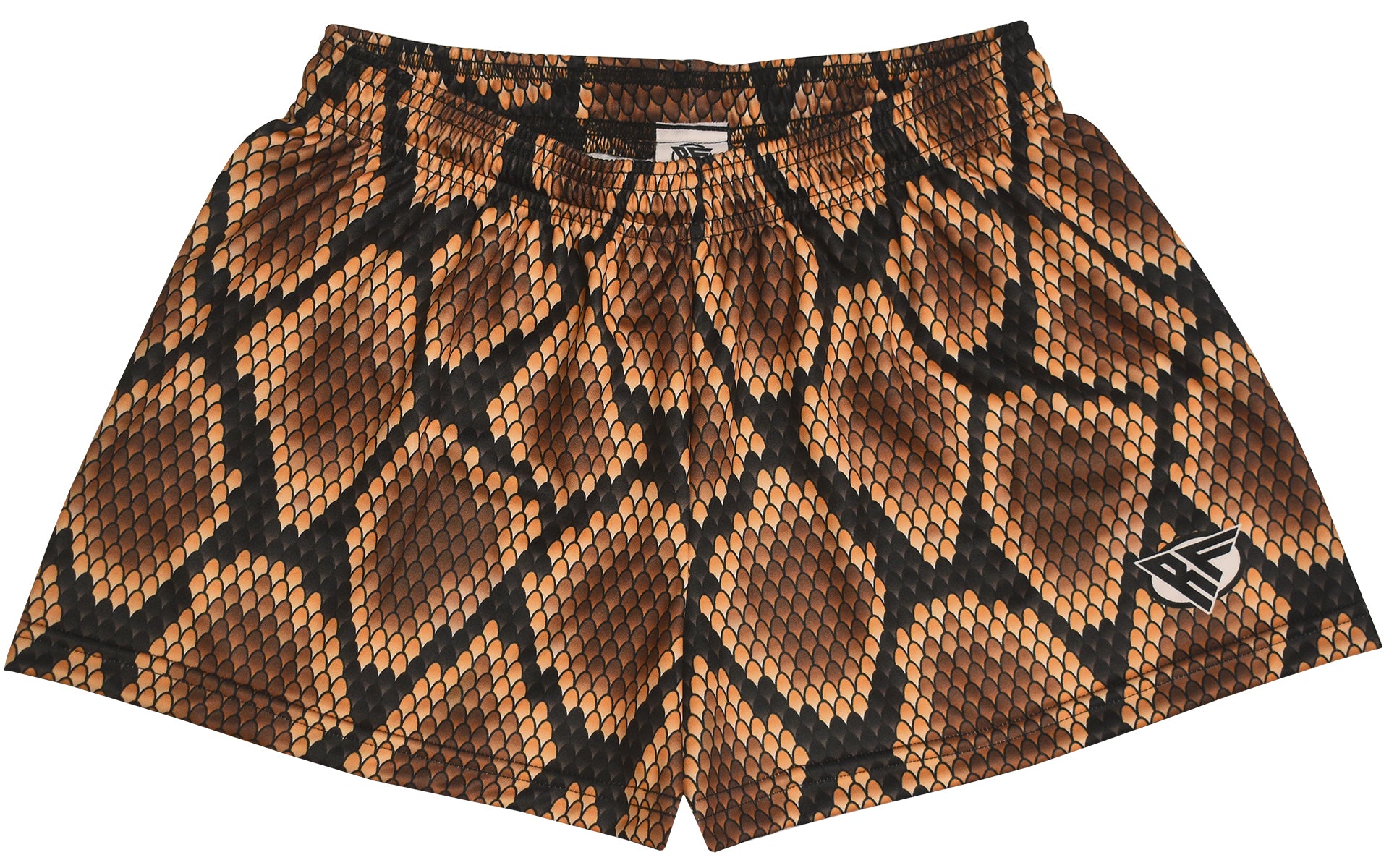 RF-Wear Women's Snakeskin Shorts - Brown