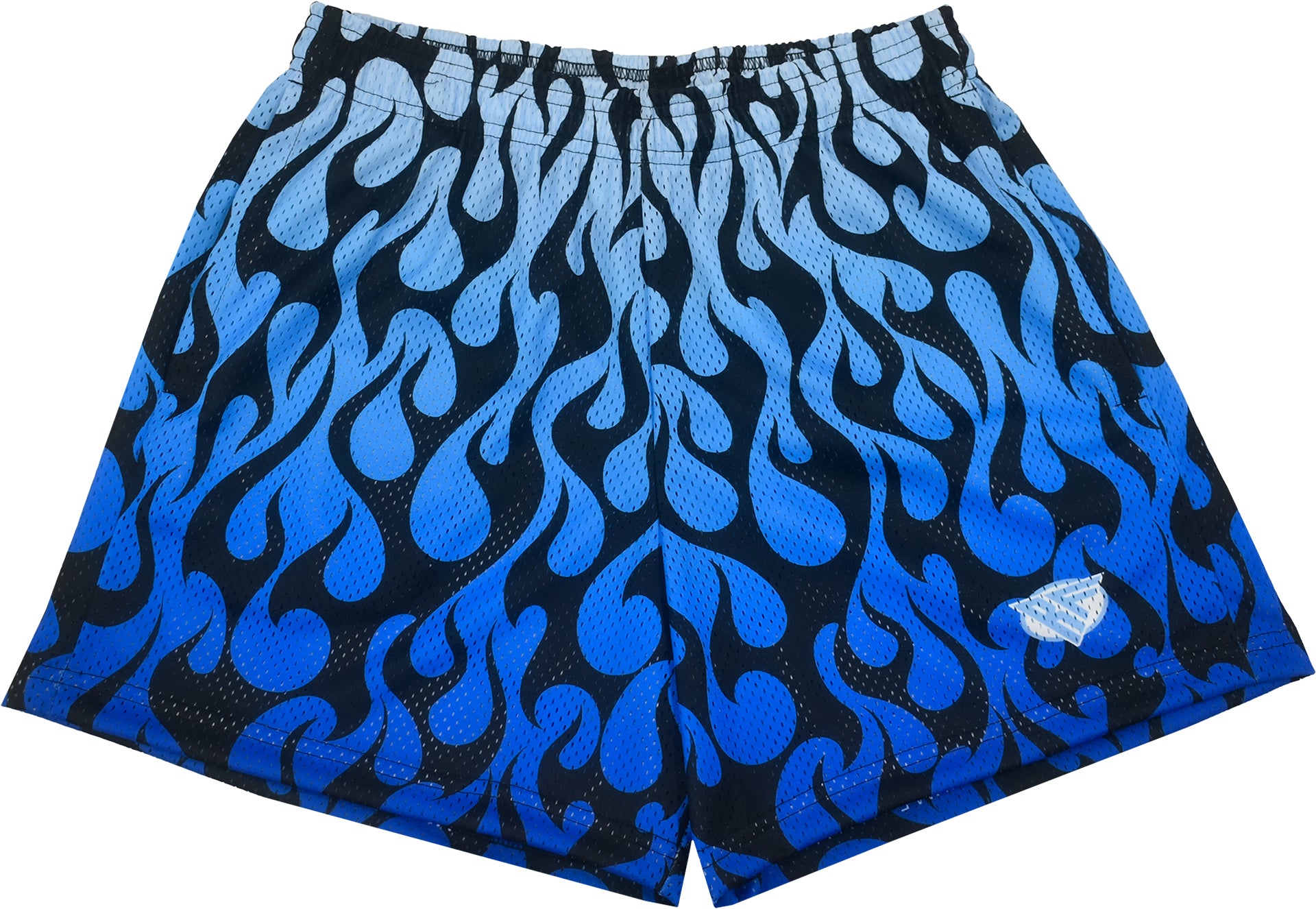 RF Mesh Flame Shorts - Black/Blue - RFwear