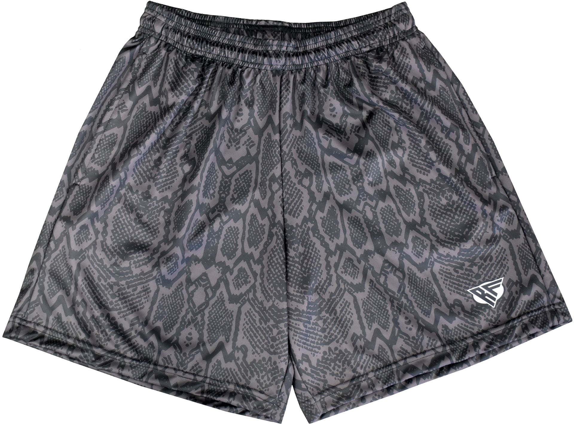 RF Snakeskin Shorts - Black - RFwear