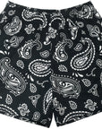 RF Mesh Paisley Shorts - Black/White - RFwear