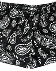 RF Women's Paisley Shorts - Black/White - RFwear