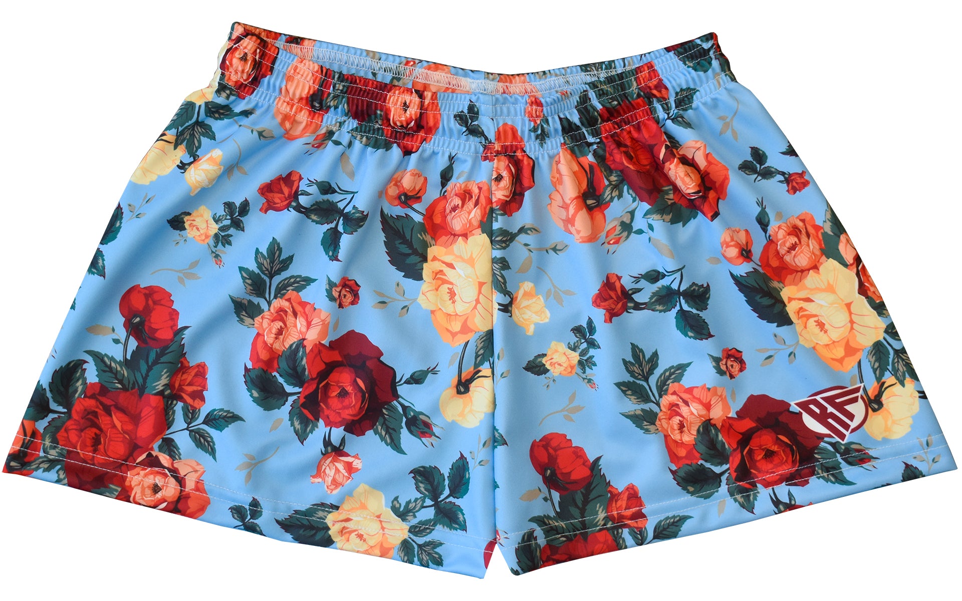 RF Women&#39;s Floral Shorts - Sky Blue - RFwear