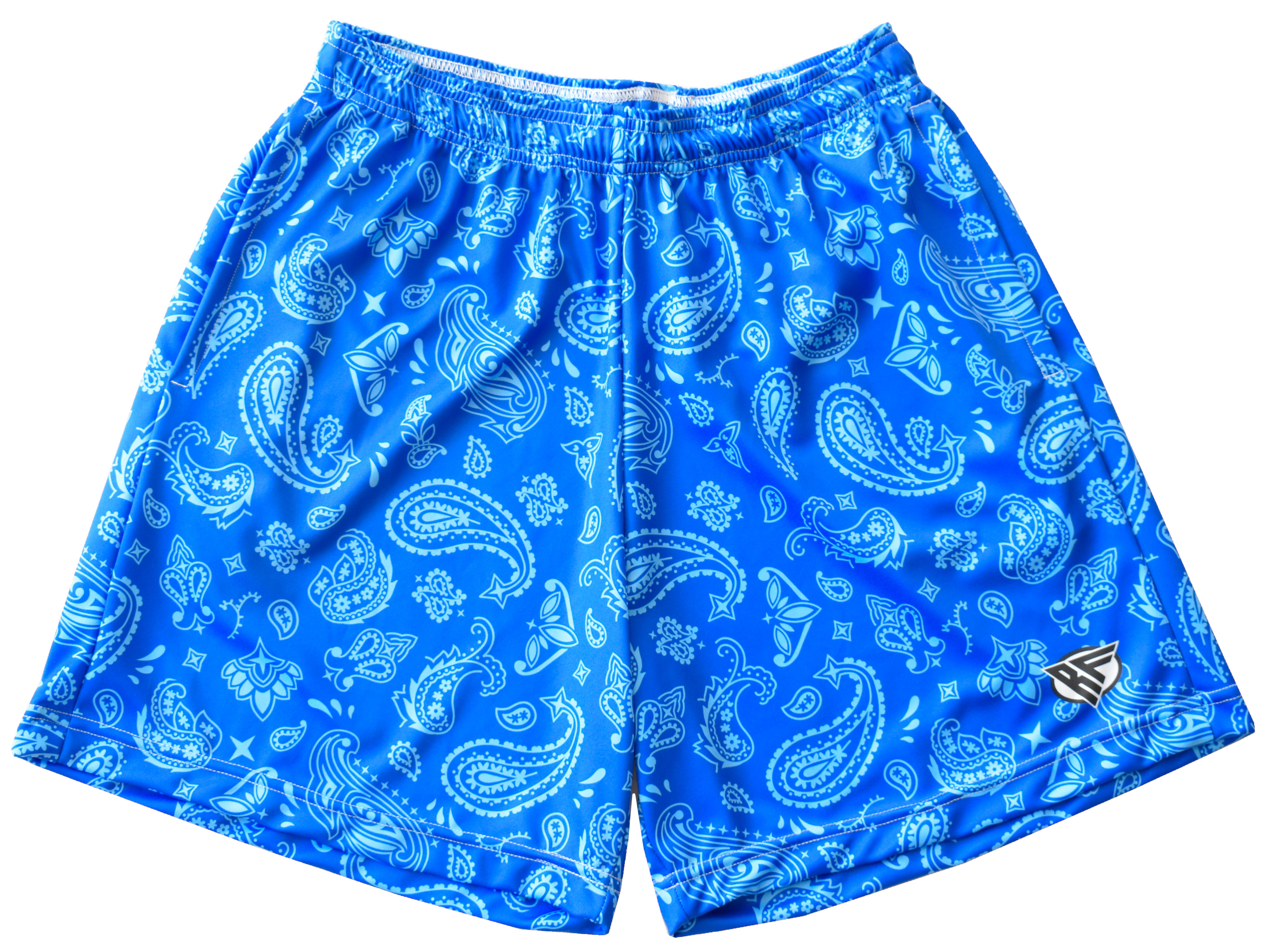 RF Paisley Shorts - Blue/Sky Blue - RFwear