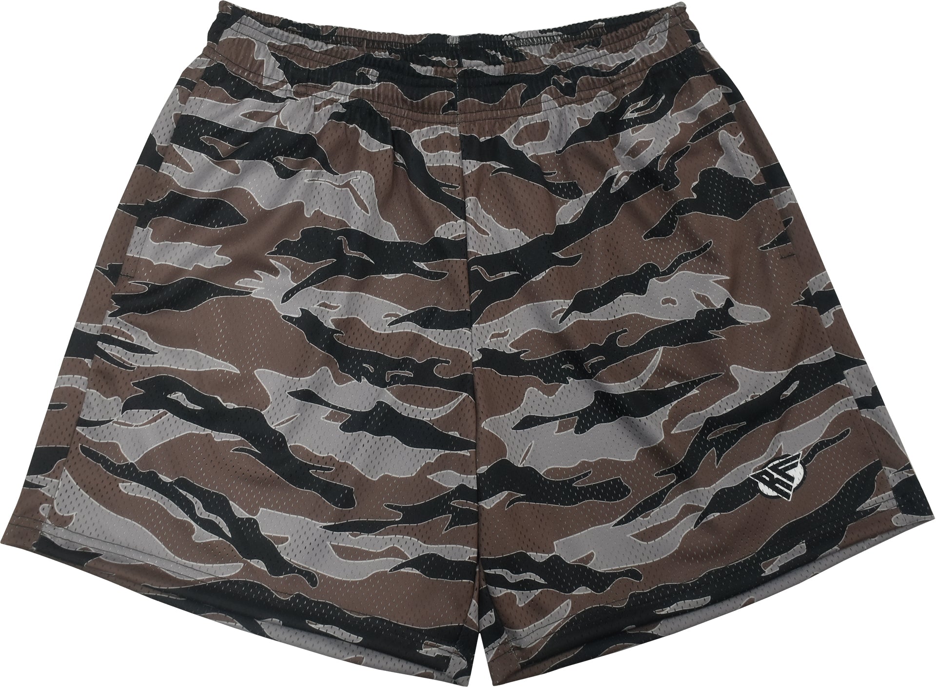 RF Mesh Tiger Camo Shorts - Brown - RFwear