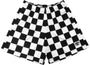 RF Mesh Checkered Shorts - Black - RFwear