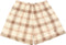 RF Mesh Plaid Shorts - Cream - RFwear