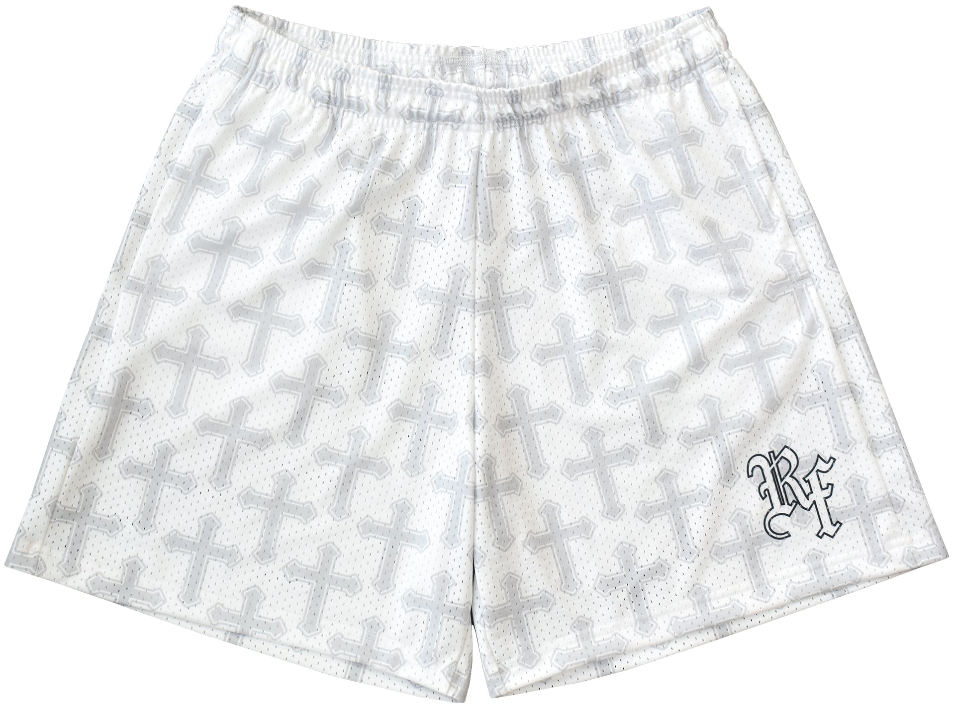 RF Mesh Cross 2.0 Shorts - White/Grey - RFwear