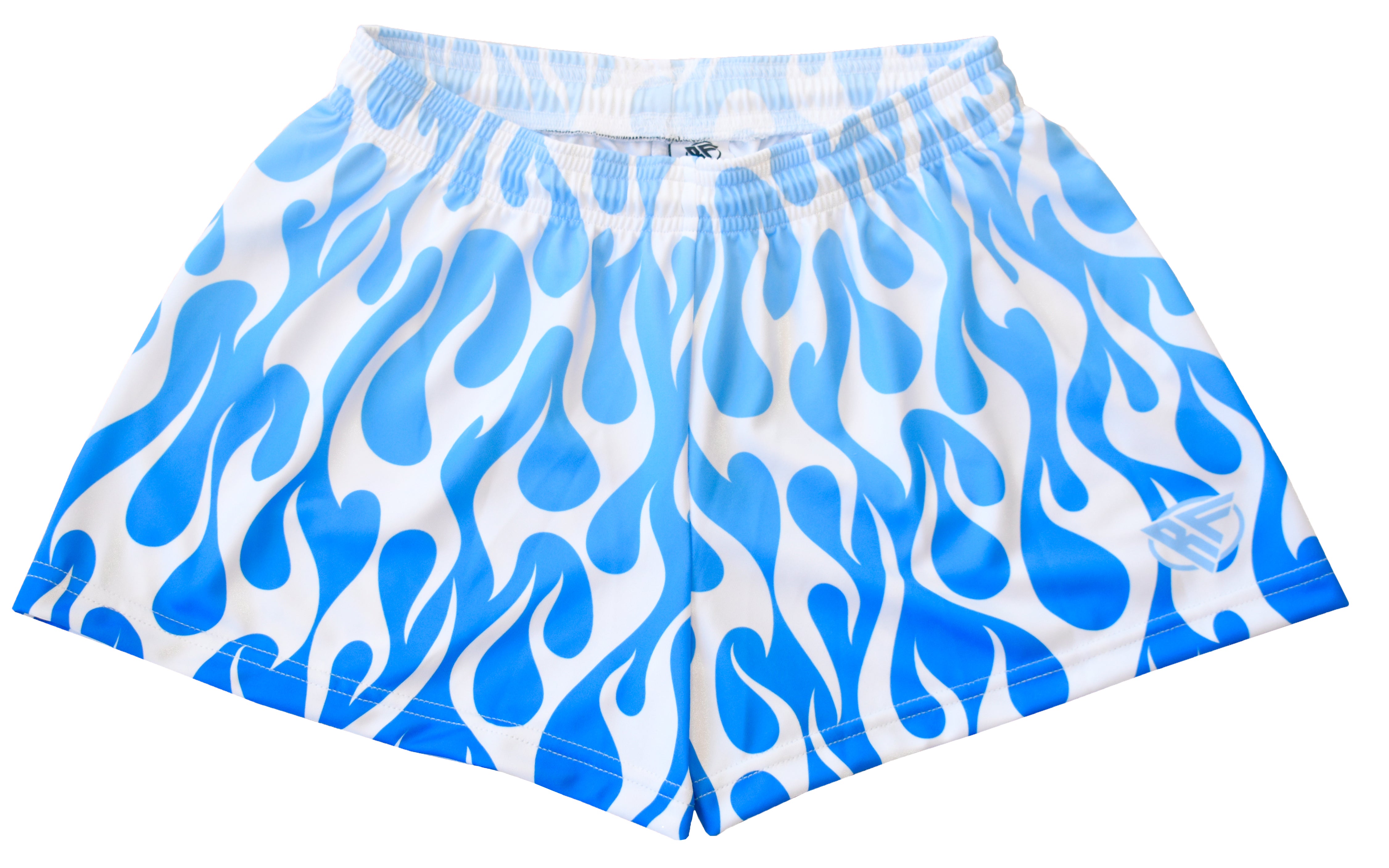 RF Women&#39;s Flame Shorts - White/Blue - RFwear