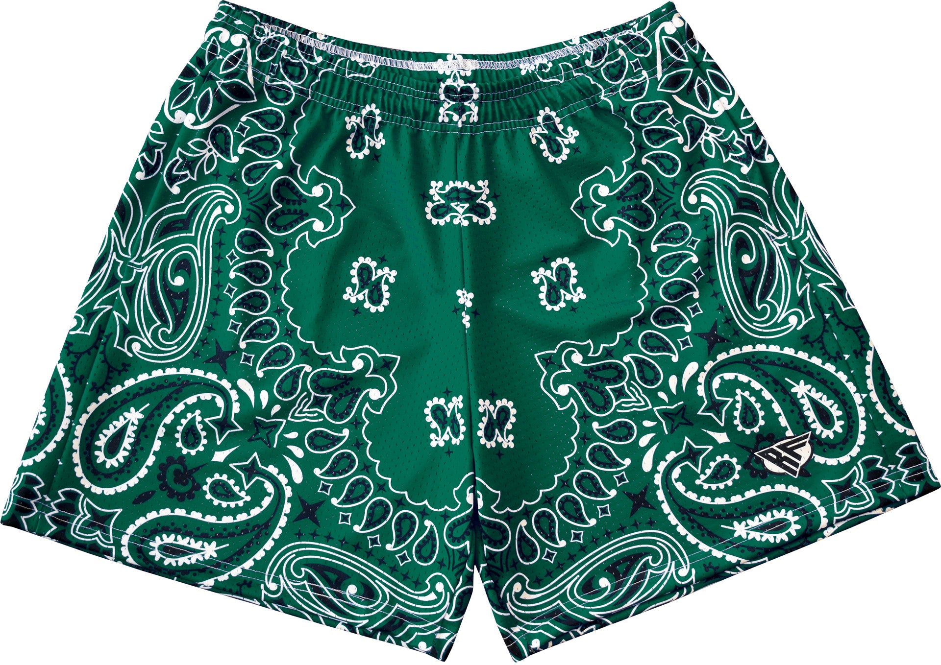 RF Mesh Bandana Shorts - Green - RFwear