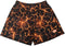 RF-Wear Men's Mesh Lava Shorts in Black/Orange