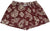 Women's Paisley Shorts - Merlot/Cream