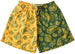 RF Mesh Split Paisley Shorts - Green/Gold