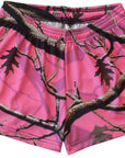 RF Women's Pink Tree Camo Shorts - RFwear