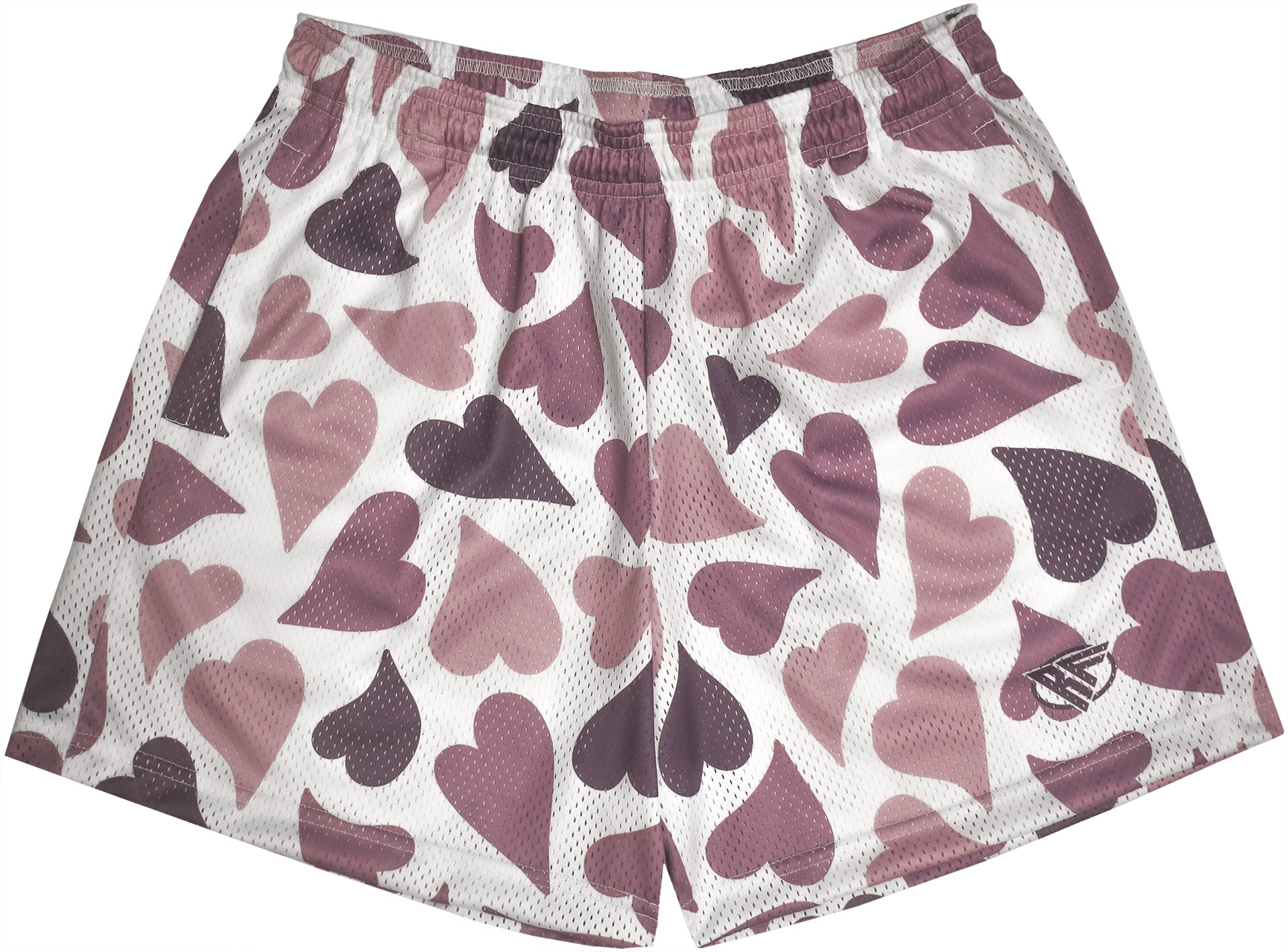 RF Mesh Heart Shorts - Purple